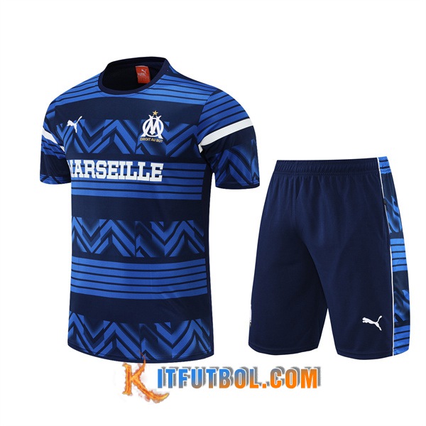 Camiseta Entrenamiento +Cortos Marsella Azul 2022/2023