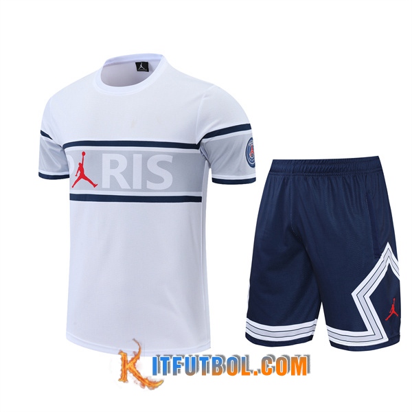 Camiseta Entrenamiento +Cortos Jordan PSG Negro/Blanco 2022/2023