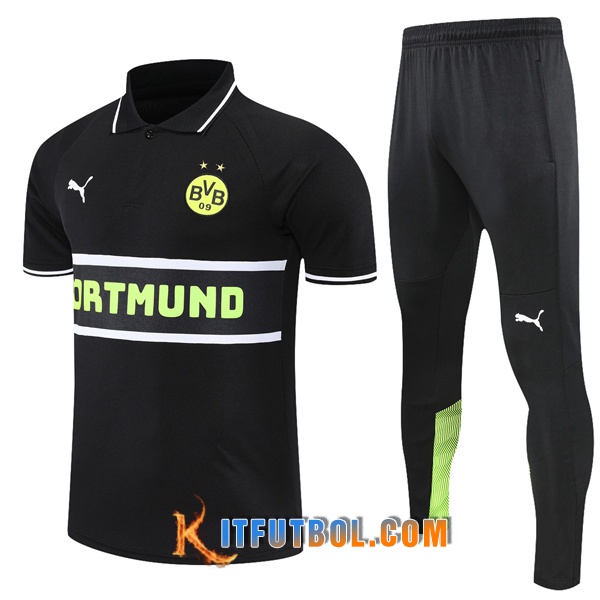 Camiseta Polo Dortmund BVB Negro 2022/2023