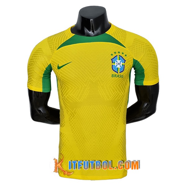 Camiseta Entrenamiento Brasil Amarillo 2022/2023