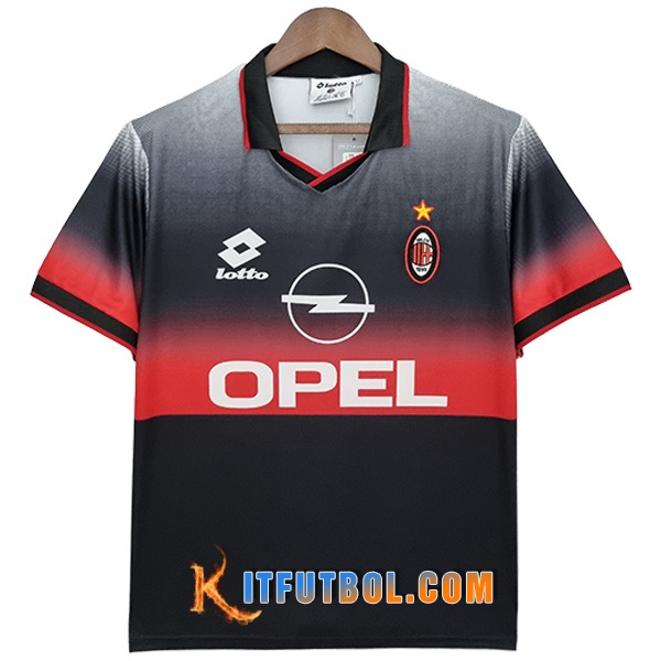 Camisetas De Futbol AC Milan Retro Negro 1995/1996