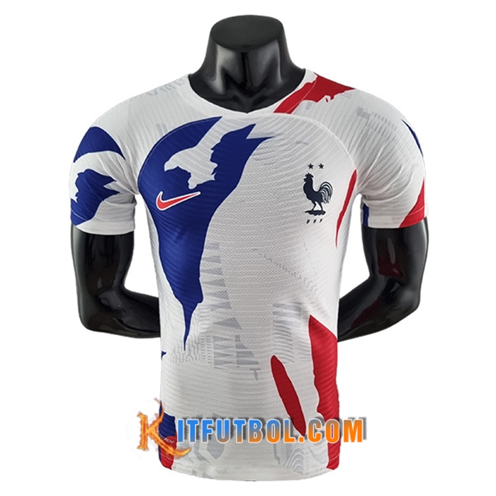 Camiseta Entrenamiento Francia Blanco/Azul 2022/2023