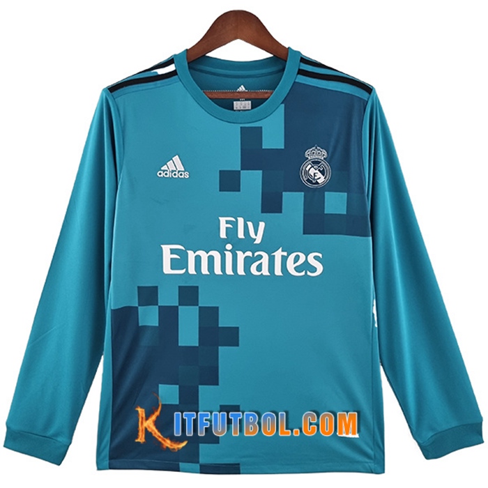 Camisetas De Futbol Real Madrid Retro Segunda Manga Larga 2017/2018