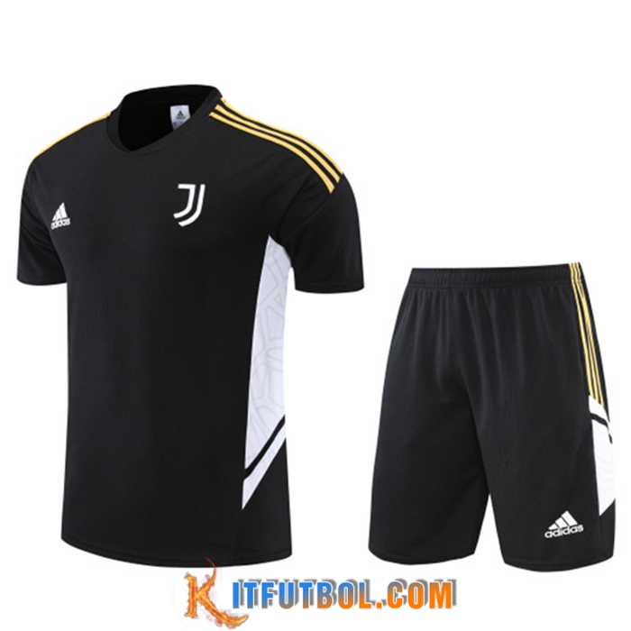 Camiseta Entrenamiento Juventus + Cortos Negro 2022/2023