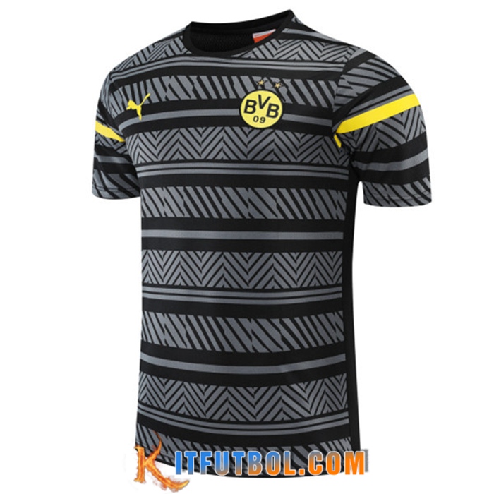 Camiseta Entrenamiento Dortmund BVB Gris 2022/2023