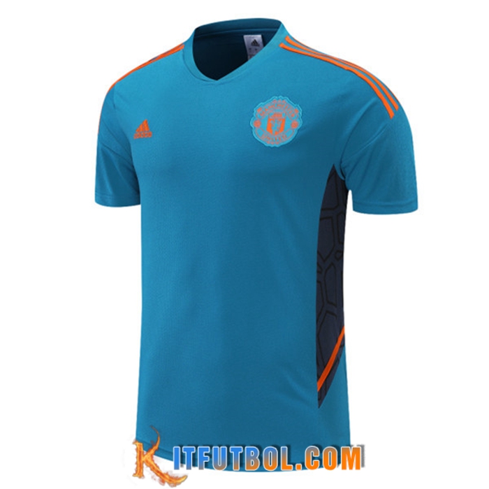 Camiseta Entrenamiento Manchester United Azul 2022/2023