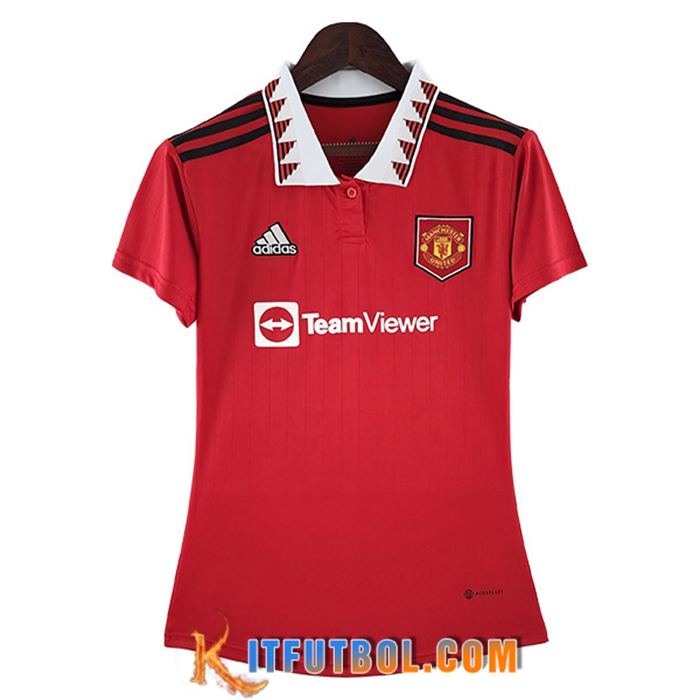 Camisetas De Futbol Manchester United Mujer Primera 2022/2023