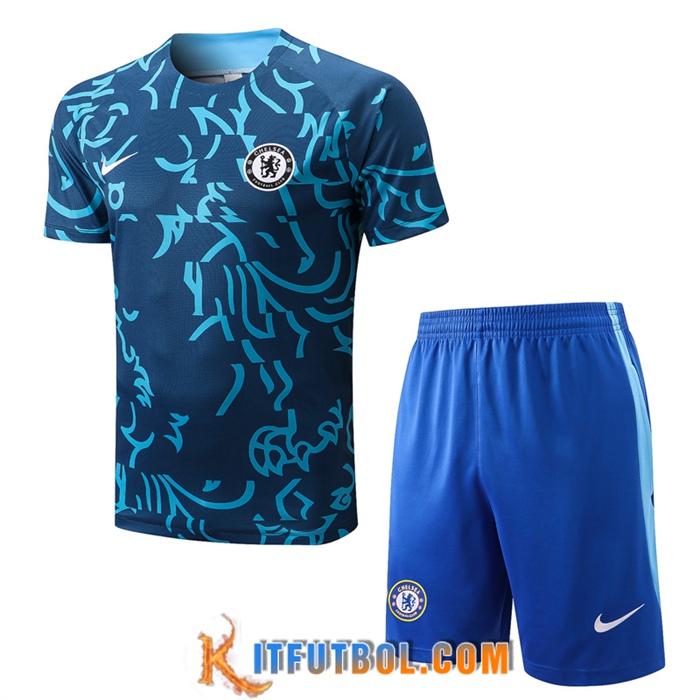 Camiseta Entrenamiento + Cortos FC Chelsea Azul 2022/2023