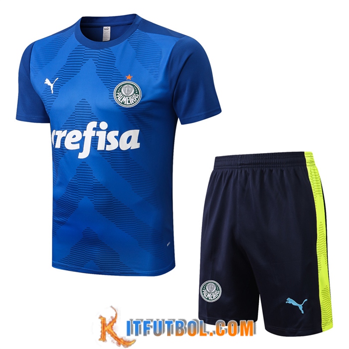Camiseta Entrenamiento + Cortos Palmeiras Azul 2022/2023