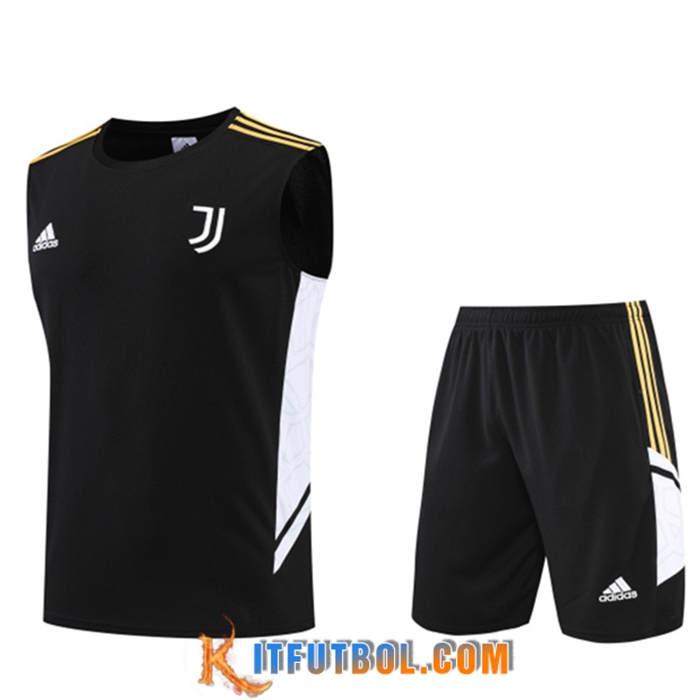 Camiseta Entrenamiento sin mangas + Cortos Juventus Negro 2022/2023