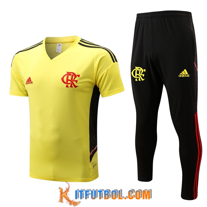 Camiseta Entrenamiento + Pantalones Flamengo Amarillo 2022/2023