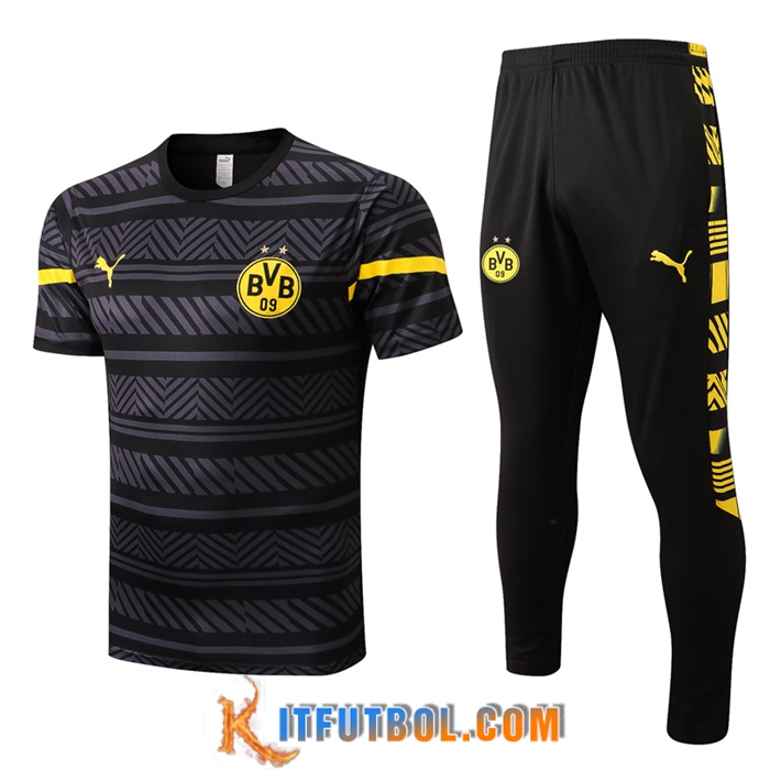 Camiseta Entrenamiento + Pantalones Dortmund Negro 2022/2023