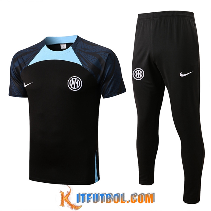 Camiseta Entrenamiento + Pantalones Inter Milan Negro 2022/2023
