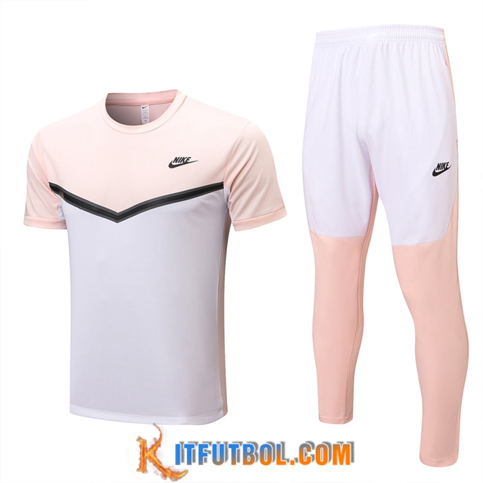 Camiseta Entrenamiento + Pantalones Nike Rosa/Blanco 2022/2023