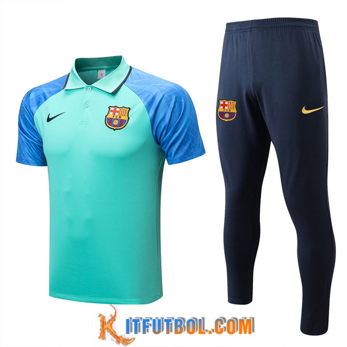 Camiseta Polo FC Barcelona Verde 2022/2023