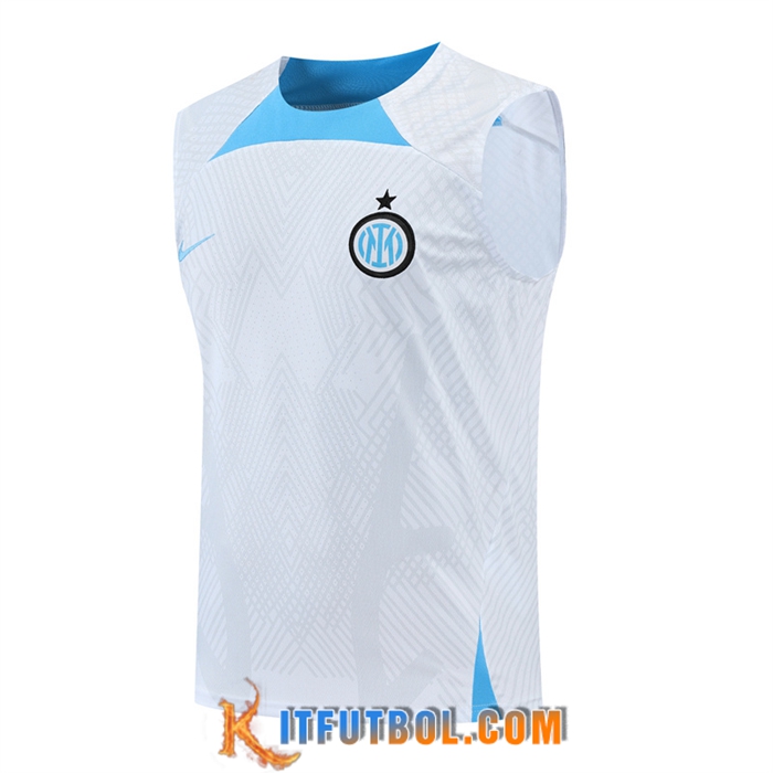 Camiseta Entrenamiento sin mangas Inter Milan Blanco 2022/2023