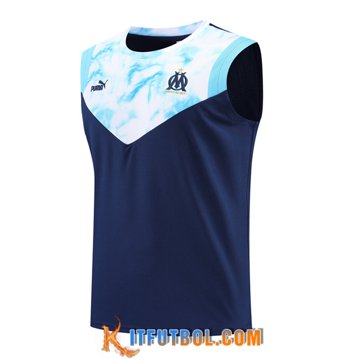 Camiseta Entrenamiento sin mangas Marsella OM Azul marino 2022/2023