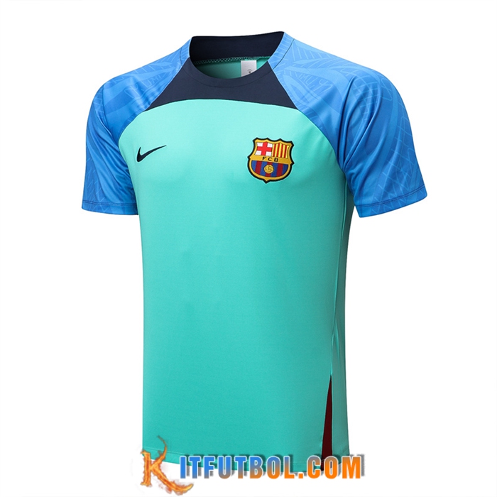 Camiseta Entrenamiento FC Barcelona Azul/Verde 2022/2023