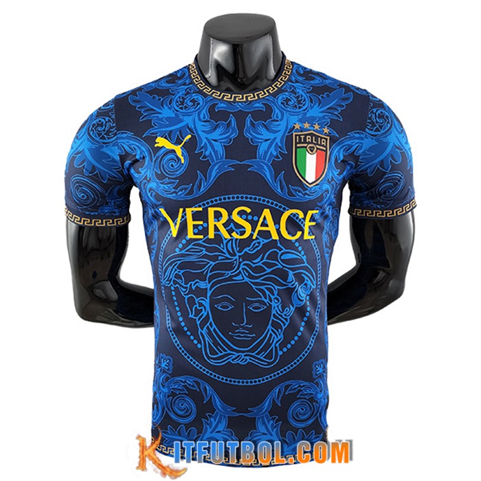 Camisetas De Futbol Italia Versace Azul Copa Del Mundo 2022