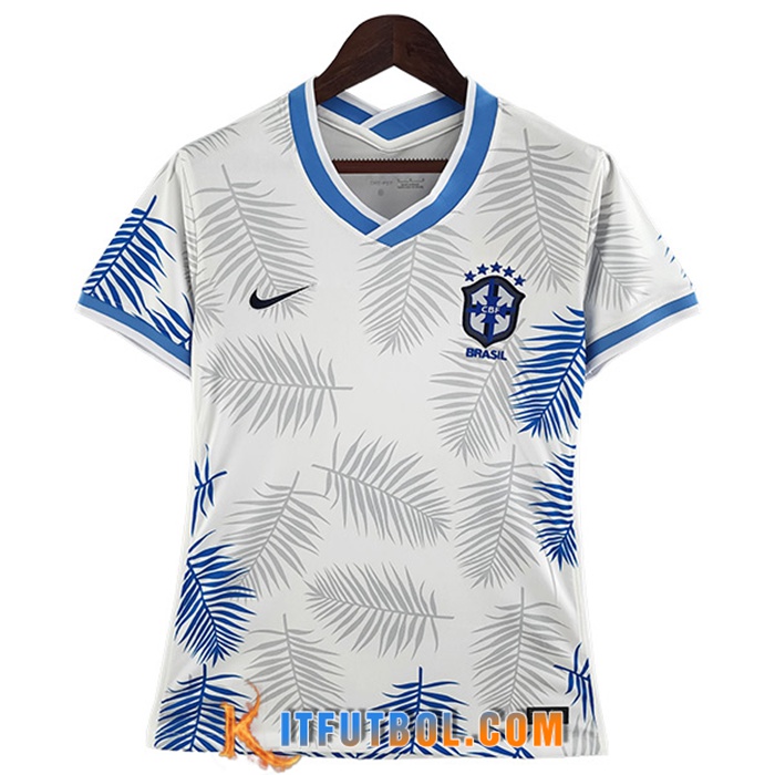 Camisetas De Futbol Brasil Mujer Classic Blanco 2022/2023