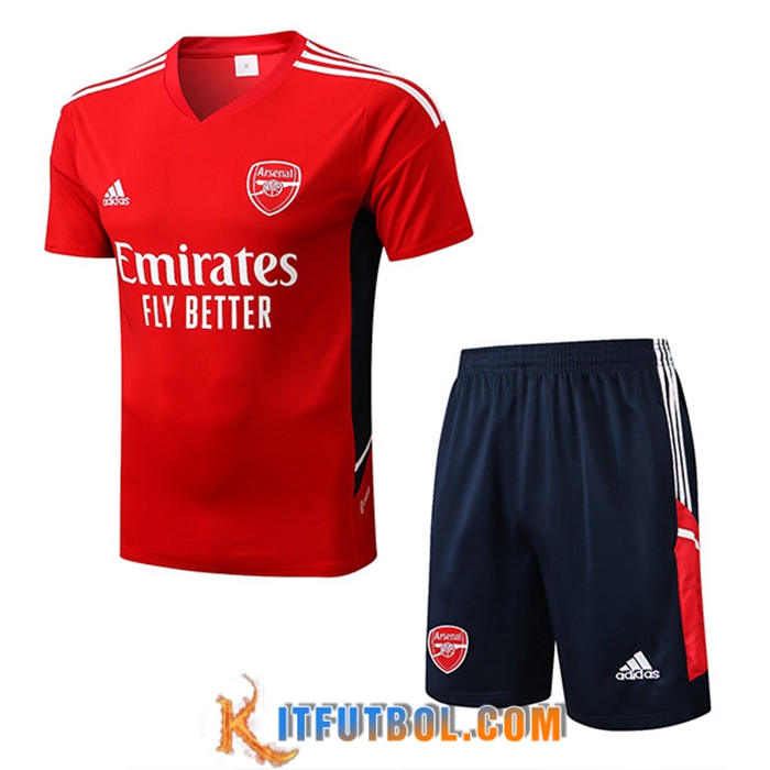 Camiseta Entrenamiento + Cortos Arsenal Rojo 2022/2023