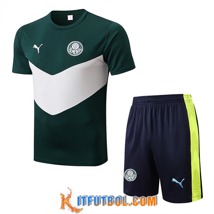 Camiseta Entrenamiento + Cortos Palmeiras Verde/Blanco 2022/2023