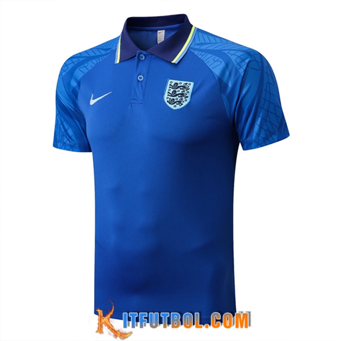 Camiseta Polo Inglaterra Azul 2022/2023