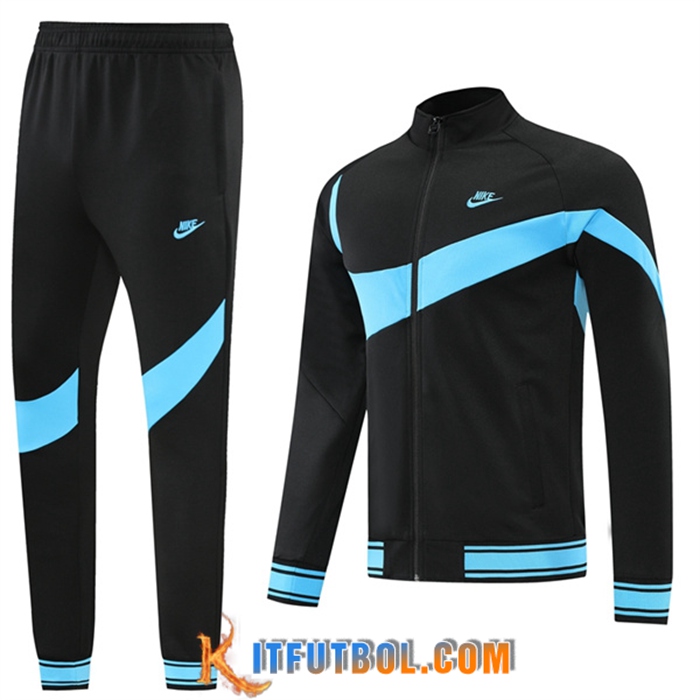Chandal Equipos De Futbol - Chaquetas Nike Negro/Azul 2022/2023