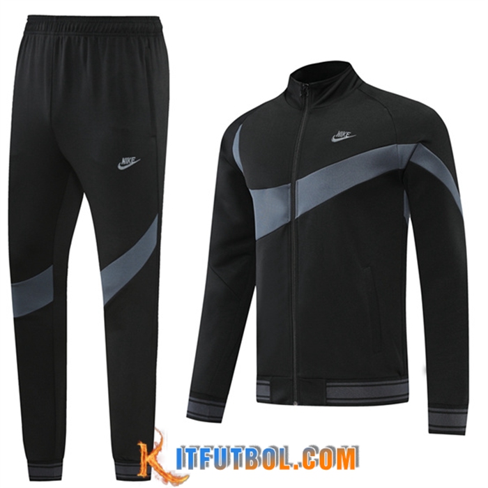 Chandal Equipos De Futbol - Chaquetas Nike Negro/Gris 2022/2023