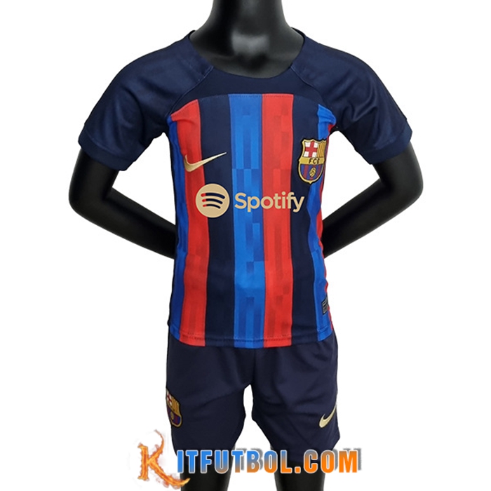 Nueva Camisetas De Futbol FC Barcelona Ninos Primera 2022/2023