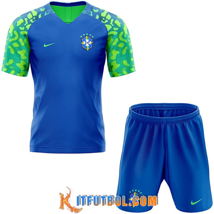 Camisetas De Futbol Brasil Ninos Segunda 2022/2023