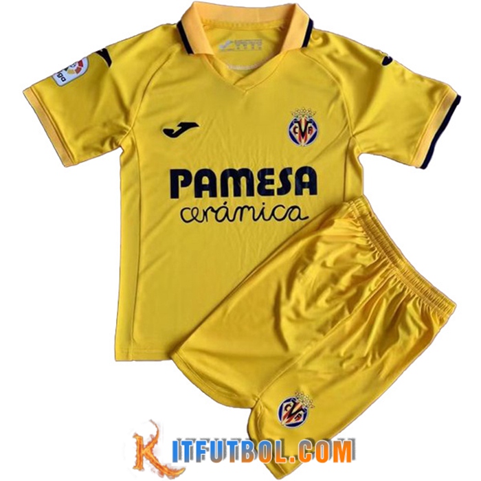 Nueva Camisetas De Futbol Villarreal CF Ninos Primera 2022/2023