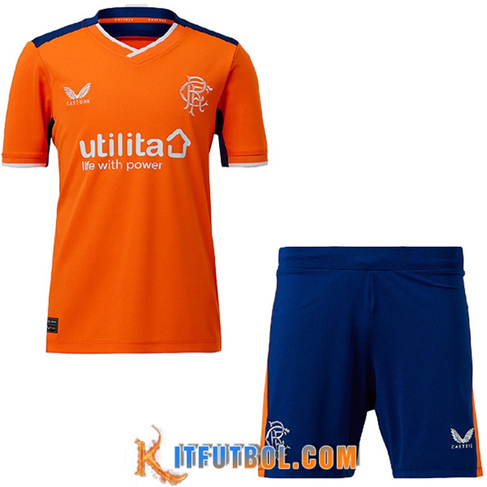 Camisetas De Futbol Rangers FC Ninos Tercera 2022/2023