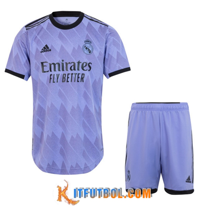 Camisetas De Futbol Real Madrid Segunda + Shorts 2022/2023