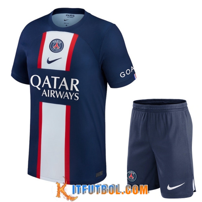 Camisetas De Futbol PSG Primera + Shorts 2022/2023