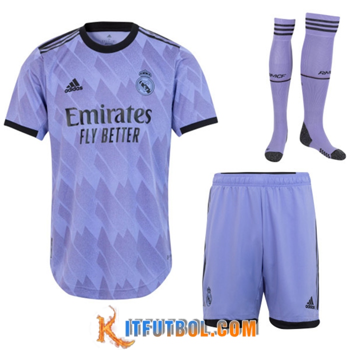 Camisetas De Futbol Real Madrid Segunda (Shorts + Calcetines) 2022/2023