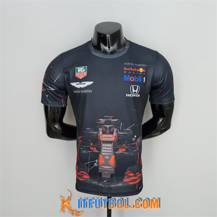T-shirt F1 RedBull Racing Team Negro 2022