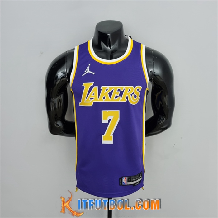 Camisetas Los Angeles Lakers (Anthony #7) Púrpura 75th Anniversary