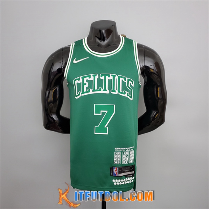 Camisetas Boston Celtics (Brown #7) 2022 Verde Teltes City Edition