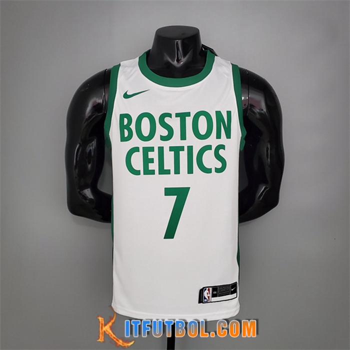 Camisetas Boston Celtics (Brown #7) Blanco City Edition