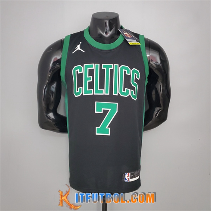 Camisetas Boston Celtics (Brown #7) Negro Jordan Theme
