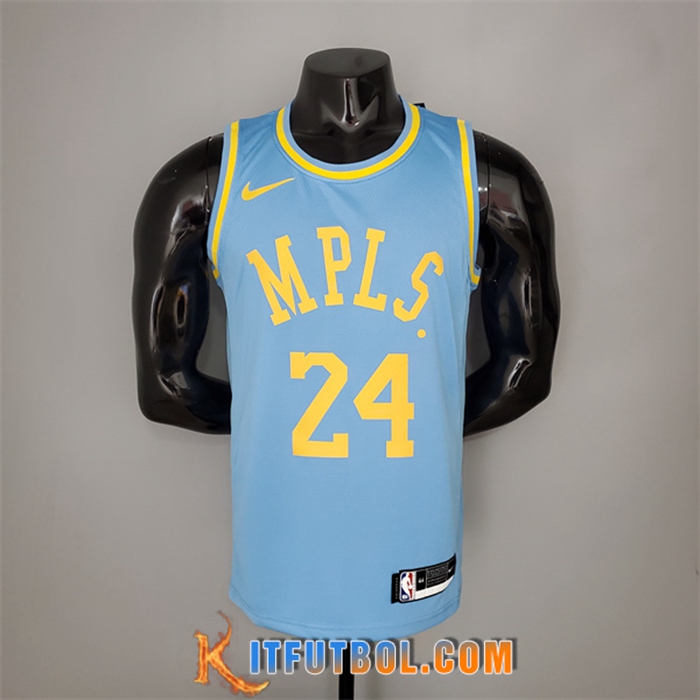 Camisetas Los Angeles Lakers (Bryant #24) 2021 Azul Minneapolis Edition