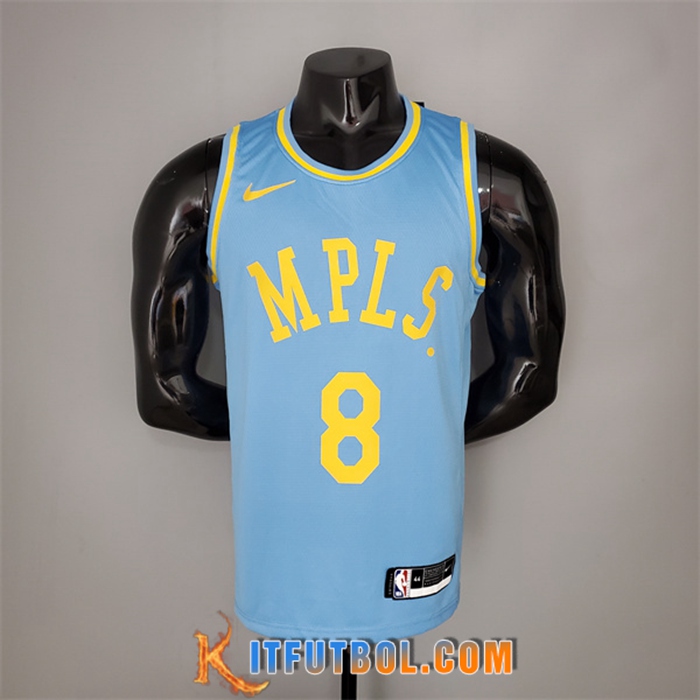 Camisetas Los Angeles Lakers (Bryant #8) 2021 Azul Minneapolis Edition