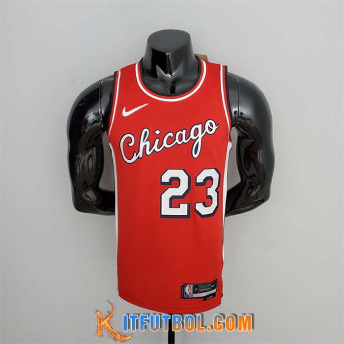 Camisetas Chicago Bulls (Jordan #23) Rojo 75th Anniversary City Edition