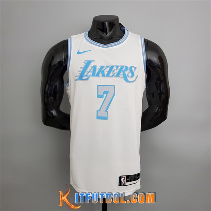 Camisetas Los Angeles Lakers (Anthony #7) 2021 Retro Blanco