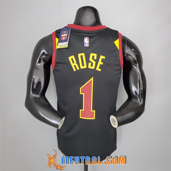 Camisetas Cleveland Cavaliers (Rosa #1) 2021 Negro Jordan Theme Limited Edition