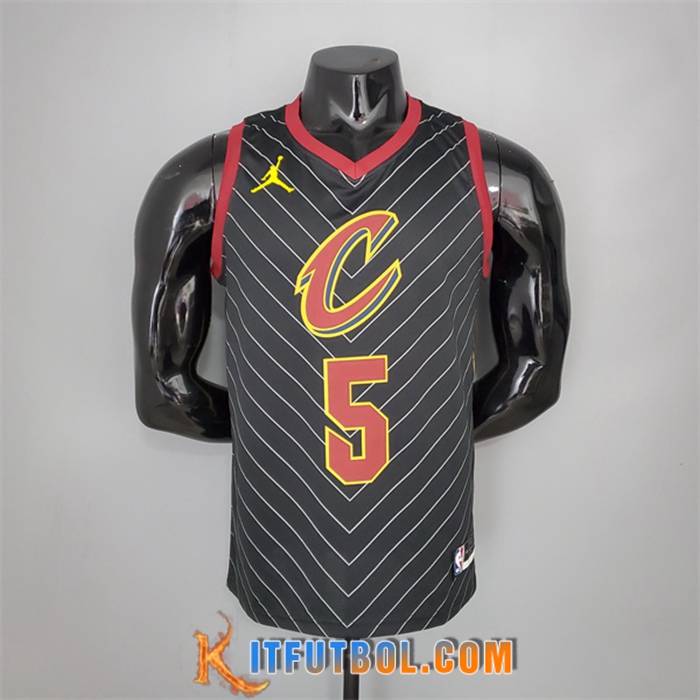 Camisetas Cleveland Cavaliers (Smith Jr.#5) 2021 Negro Jordan Theme Limited Edition