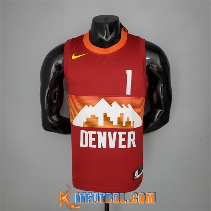 Camisetas Denver Nuggets (Porter Jr.#1) 2021 Rojo City Edition