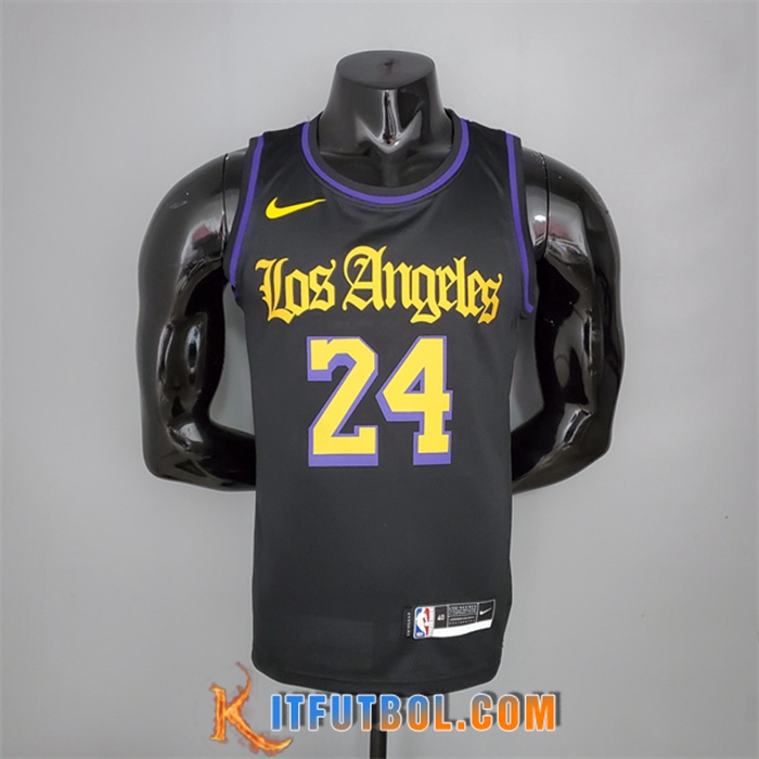 Camisetas Los Angeles Lakers (Bryant #24) 2021 Negro