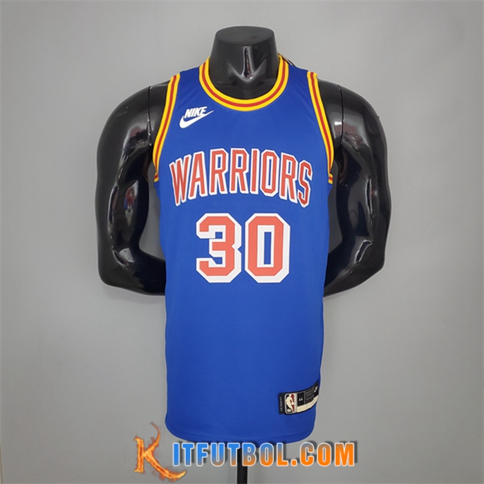 Camisetas Golden State Warriors (Curry#30) Azul 75th Anniversary